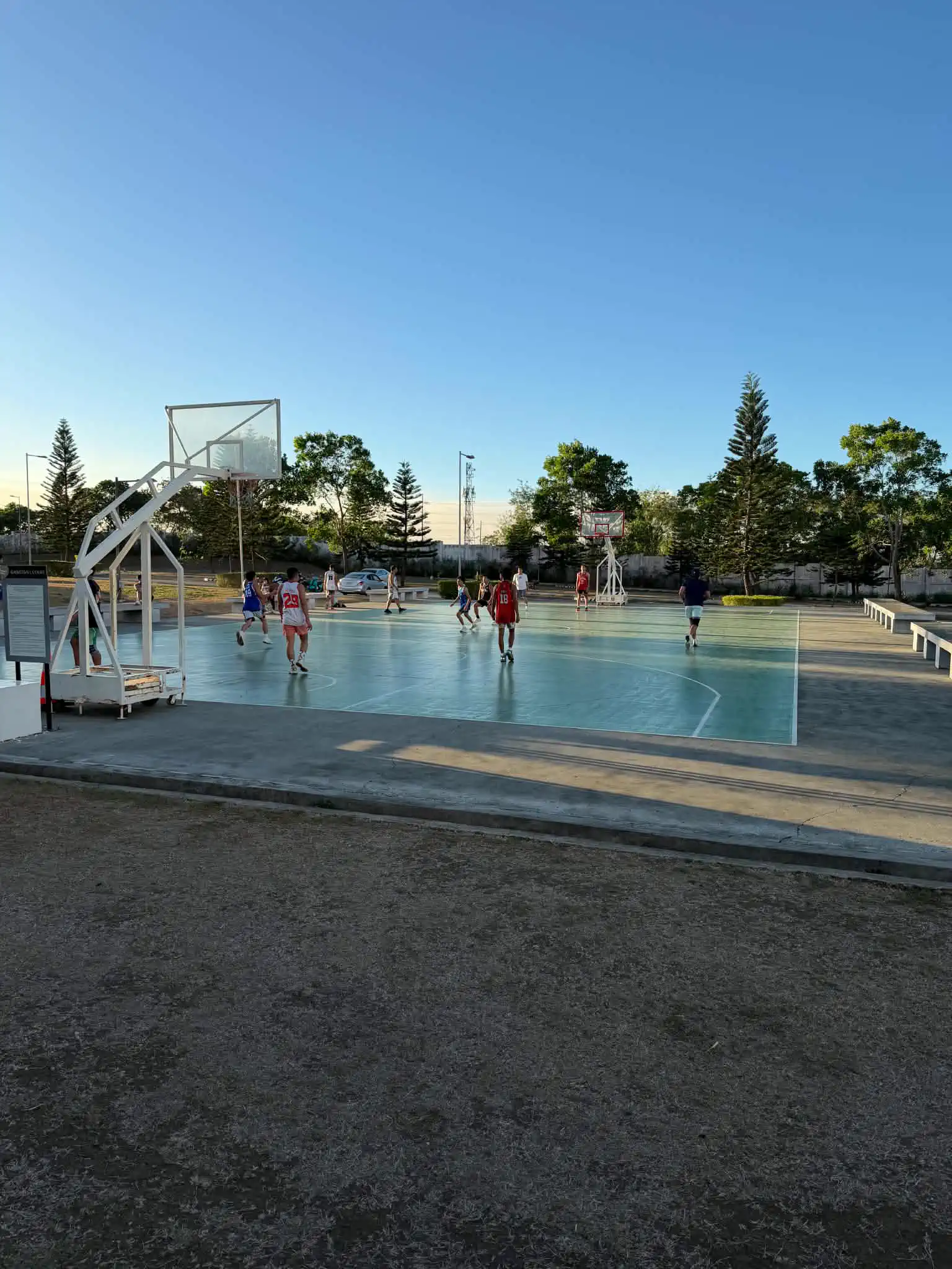Outdoor basketball court at Wind Residences