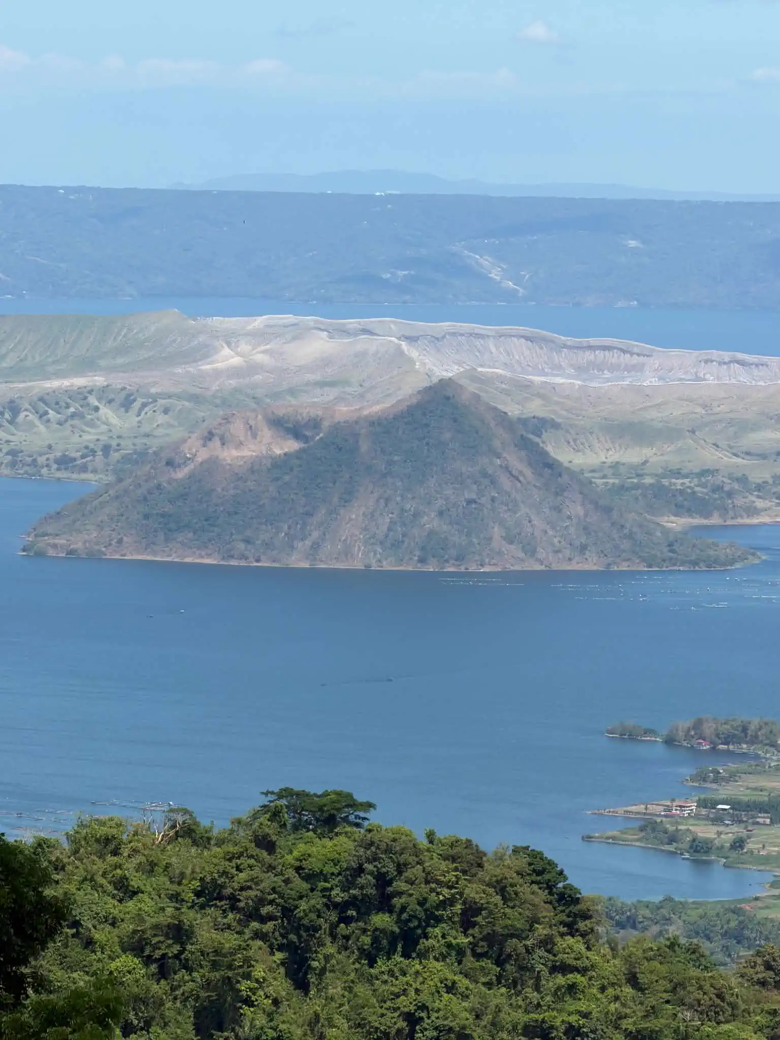 View of Taal Volcano and Taal Lake from Tagaytay